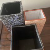 Trio of vintage vases from the 60s-70s