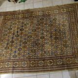 Wool carpet from SIN KIANG, entirely handmade in China, Turkestan.