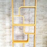 Bent plywood wall, bookcase, flowerbed, Volak by Holesov, 1960s Czechoslovakia