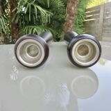 Pair of large Scandinavian candlesticks, 70s, vintage