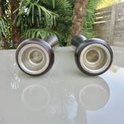 Pair of large Scandinavian candlesticks, 70s, vintage