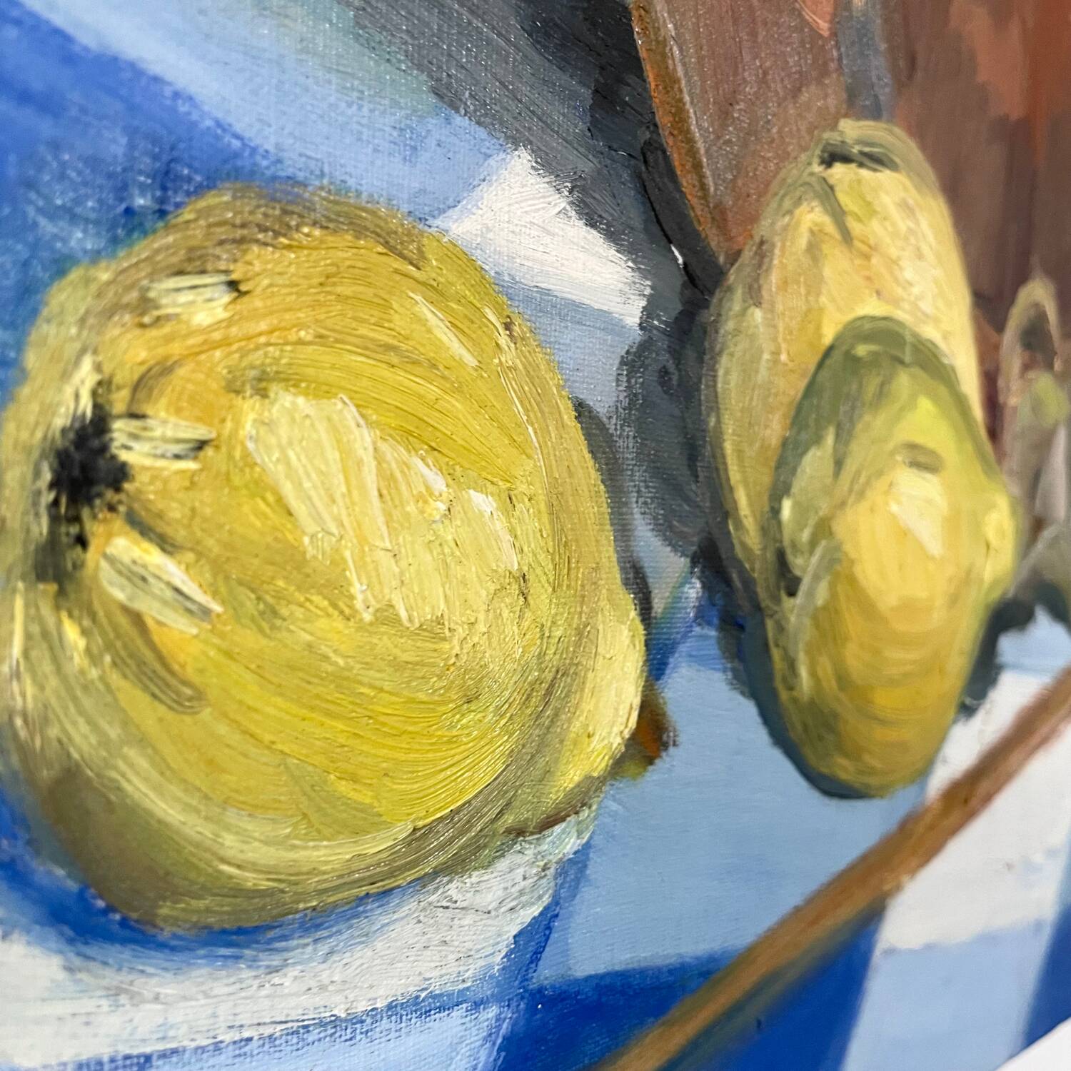 Still life with pears