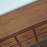 Vintage Mid-Century Dutch Hardwood Shop / Apothecary or Filing Cabinet