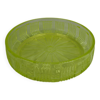 Old uraline cup glass cup sv antique french cup uranium glass