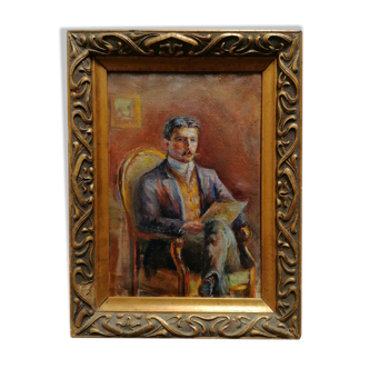 Portrait à l'huile d'un dandy