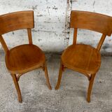 Set of 25 chairs Bistro Baumann bentwood year 1950 / 1960. vintage