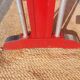 table de bistrot, bois et aluminium