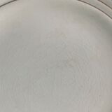 8 dessert plates in golden porcelain and saint Amand Ceranord