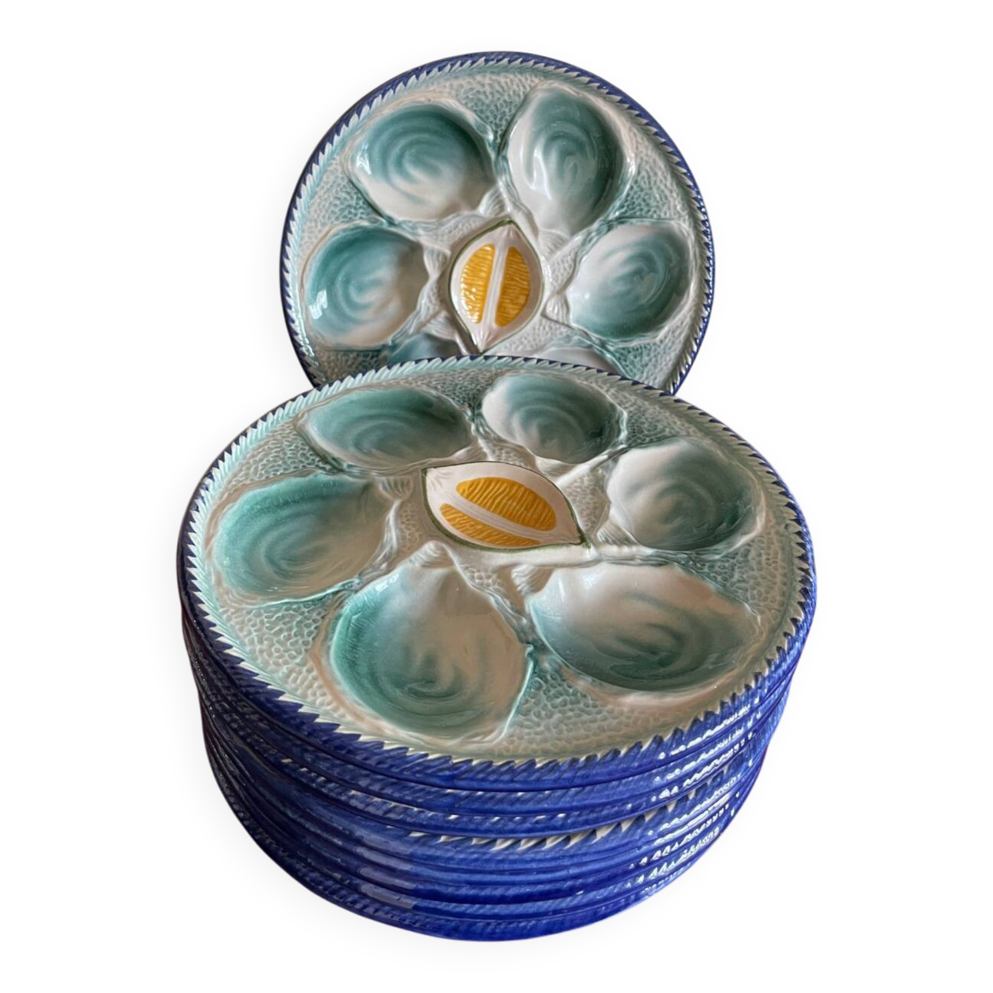 10 St Clément oyster plates