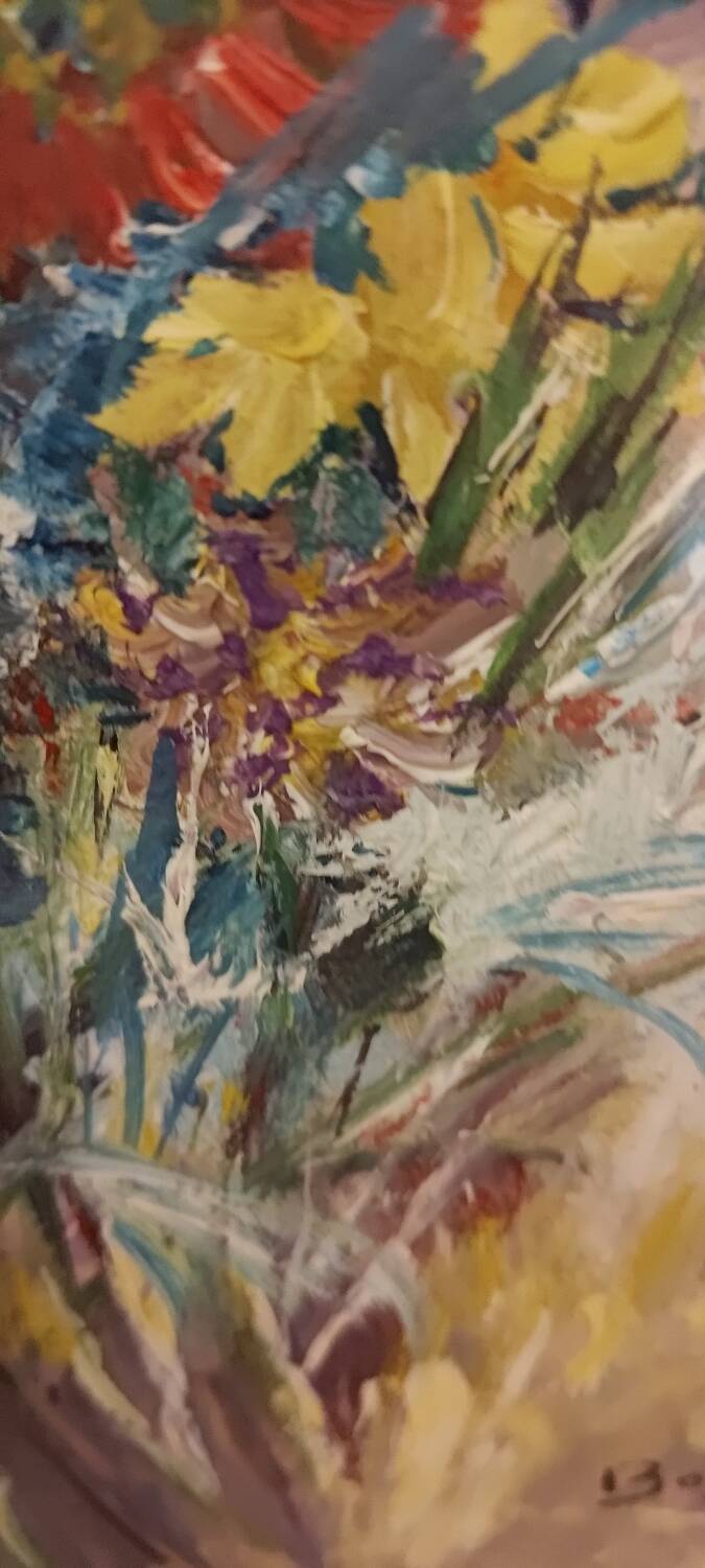 Flower bouquet painting