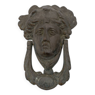 Bronze door knocker. Circa 1900.