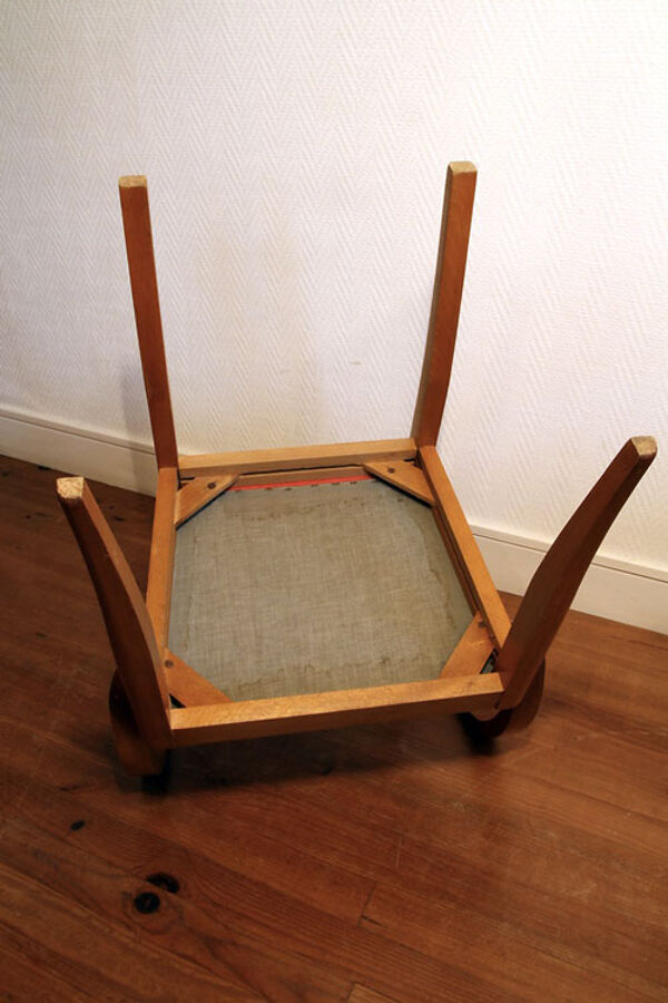 Lot de quatre fauteuils bridge rockabilly vintage