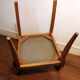 Suite of four vintage rockabilly bridge armchairs