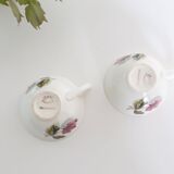 2-cup Gien opaque porcelain set, Chambord pattern