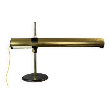 XL brass desk lamp by Göran Pehrson for Ateljé Lyktan, model Kanon, 1978