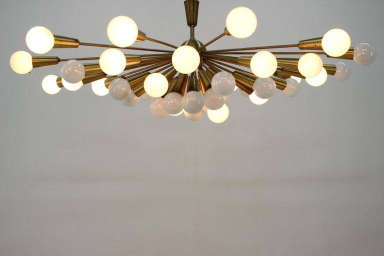 Rare Mid Century Chandelier Sputnik, Atomic, 1960s