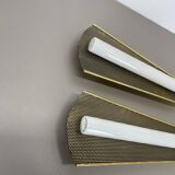 Set of 2 Large 37 cm Honeycomb Theatre Wall Light Elements, Germany, 1950s