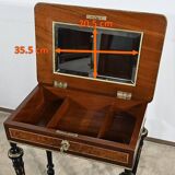 Small Living Room Table in Rosewood and Amboyna Burl, Louis XVI style, Napoleon III period – Mili