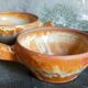 Three vintage marais sandstone bowls