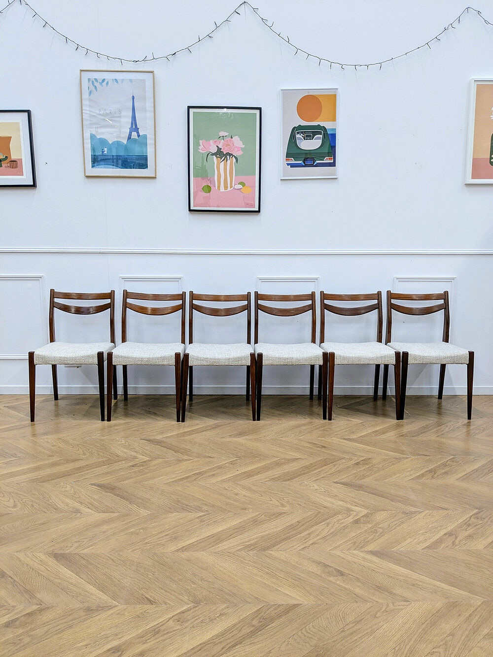 Set of 6 Scandinavian chairs