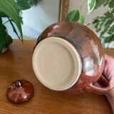 Brick red sandstone teapot from Saint Amand en Puisaye