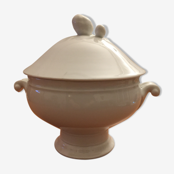 Soupière en porcelaine blanche