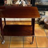 Varnished mahogany server