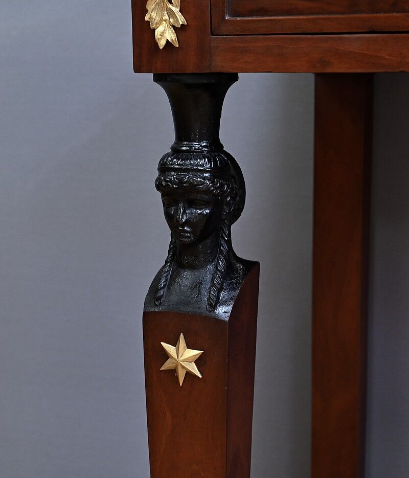 Return from Egypt mahogany console, Empire period – early 19th century
