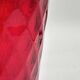 Red pineapple blown glass vase, 1970s, Germany