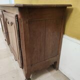 Bahut bas ancien enfilade boIs massif