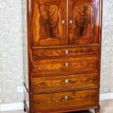 Antique Danish Walnut Cabinet, 1890s
