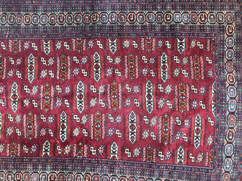 Vintage 115 X 182 CM hand made Bukhara tekke Turkmen carpet