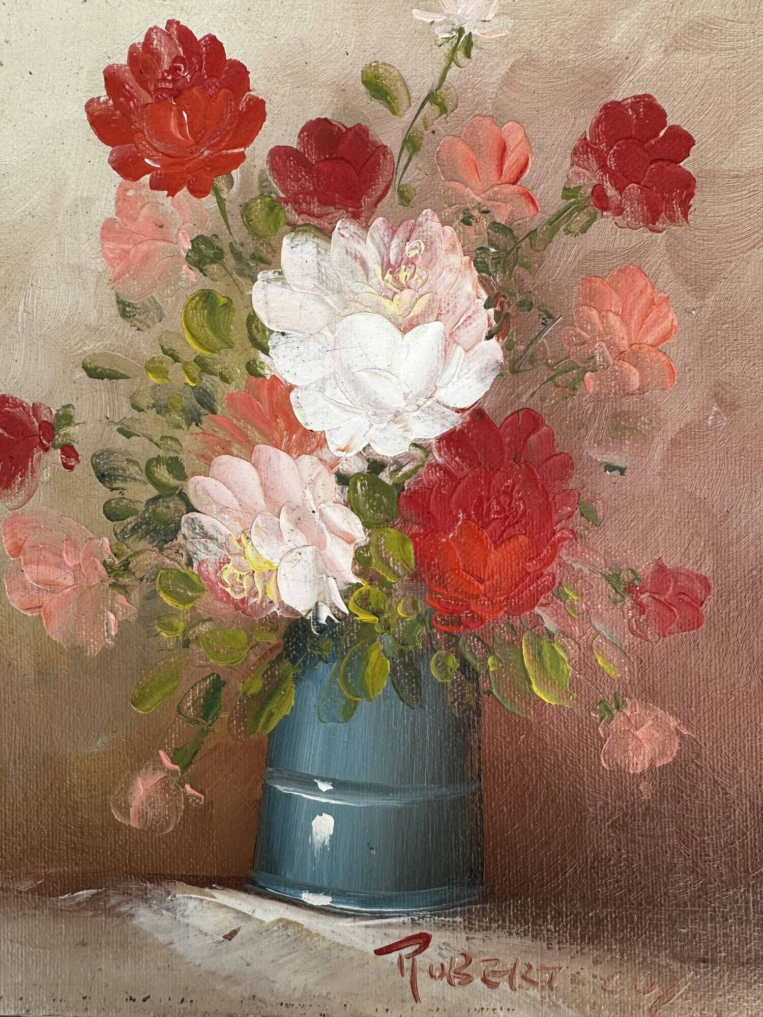 Robert Cox (1934 - 2001) - Still Life Painting Bouquet of Flowers