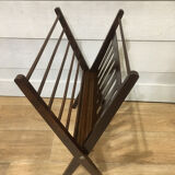 Folding magazine holder wood