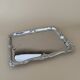 Vintage XL Baroque Style Stainless Steel Serving Tray German Made