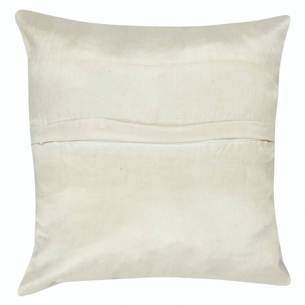Hand Embroidered All Silk Throw Pillow Cover. Traditional Cushion. Suzani Pillowcase