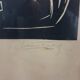 Linocut skating art deco painting - vintage sport - ice skates