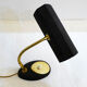Lampe de bureau Aluminor noir & dorée