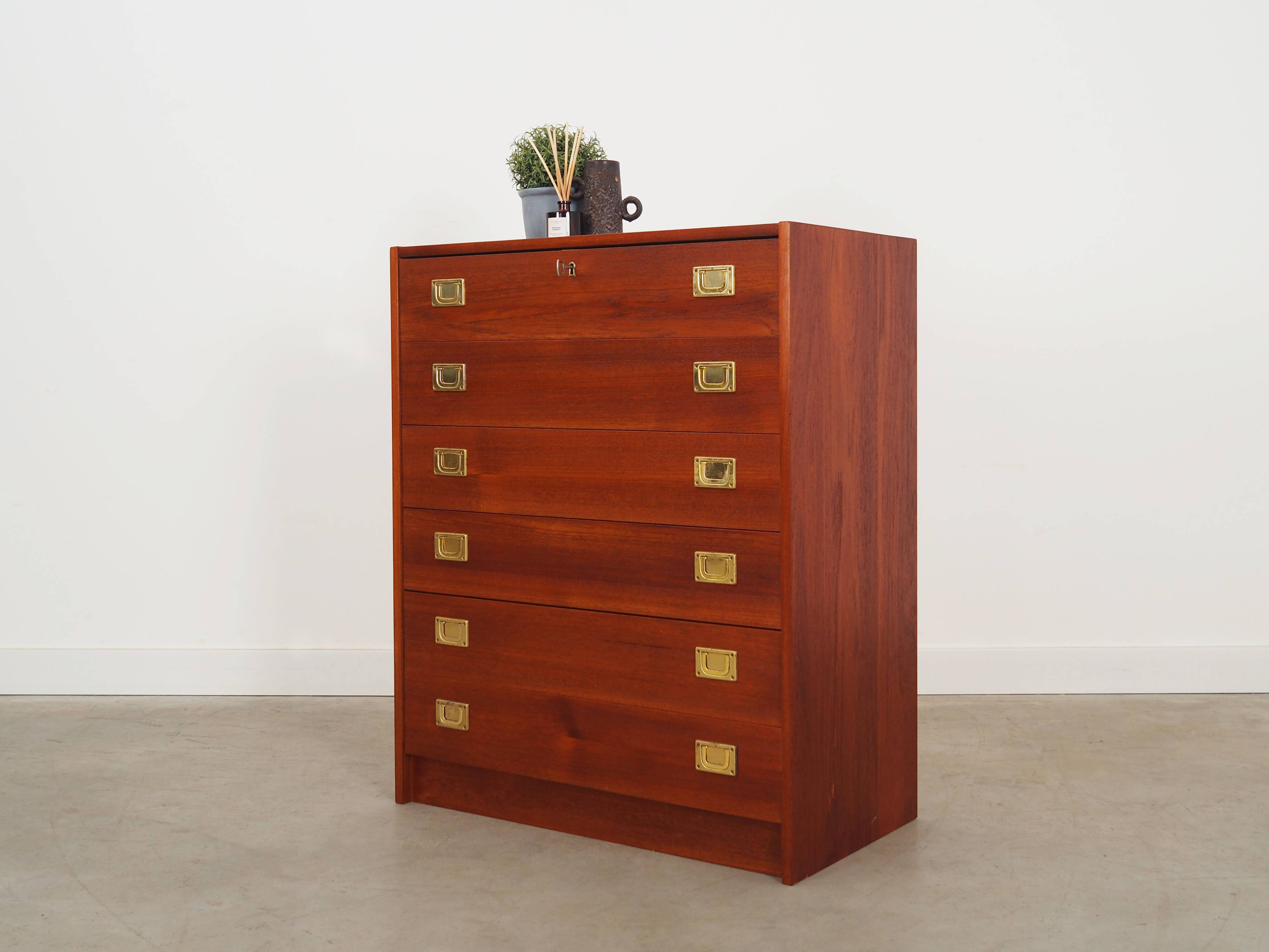 Teak chest of drawers, Danish design, 1960s, production: Denmark