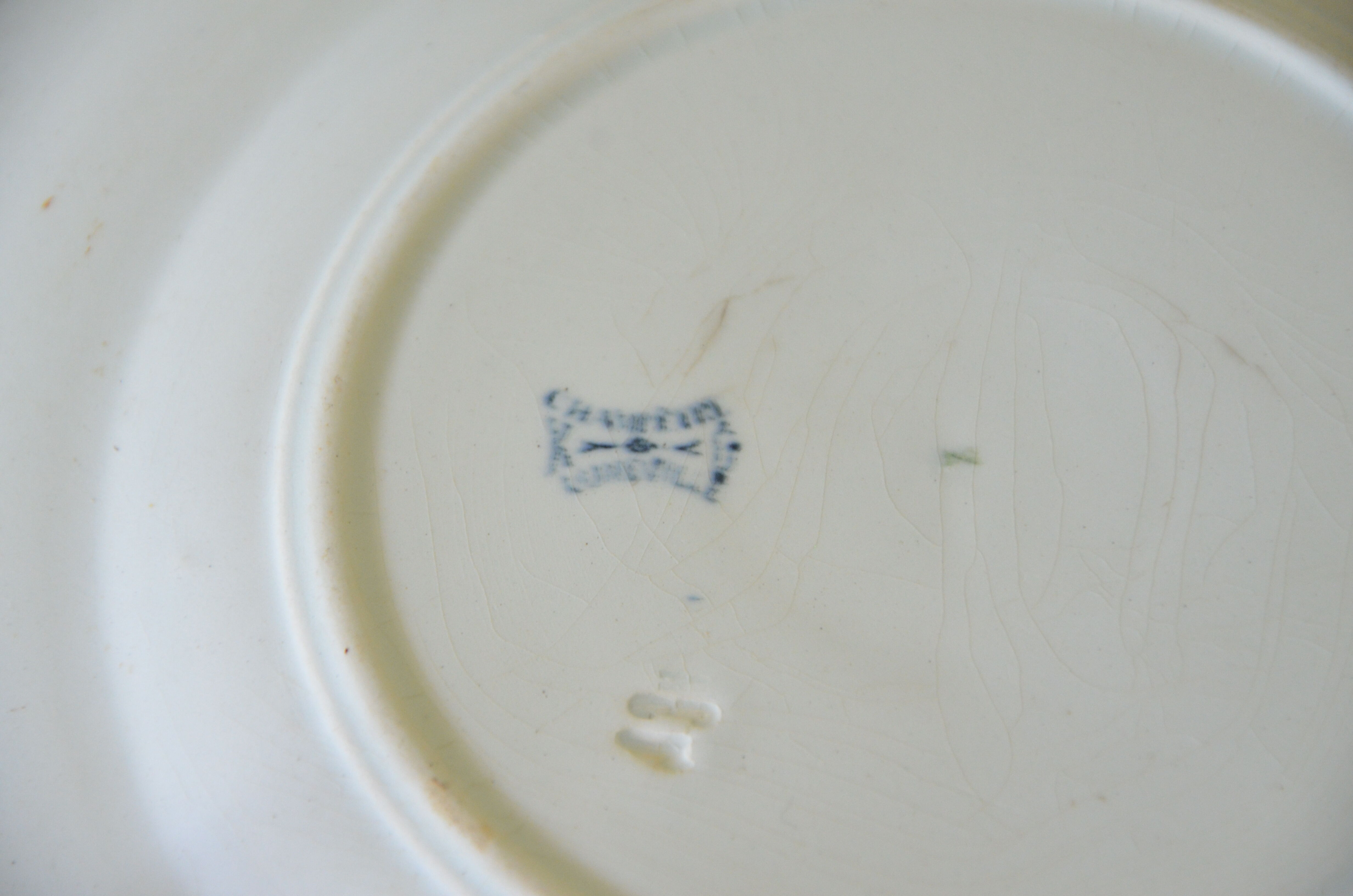 Lot of 2 plates Lunéville KG