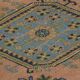 One-of-a-kind turkish handwoven vintage rug - rustic vintage charm 343x 80