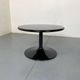 Table Basse d'Appoint Ronde Noire par Pierre Paulin pour Artifort, 1970s