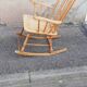 Rocking chair vintage light wood