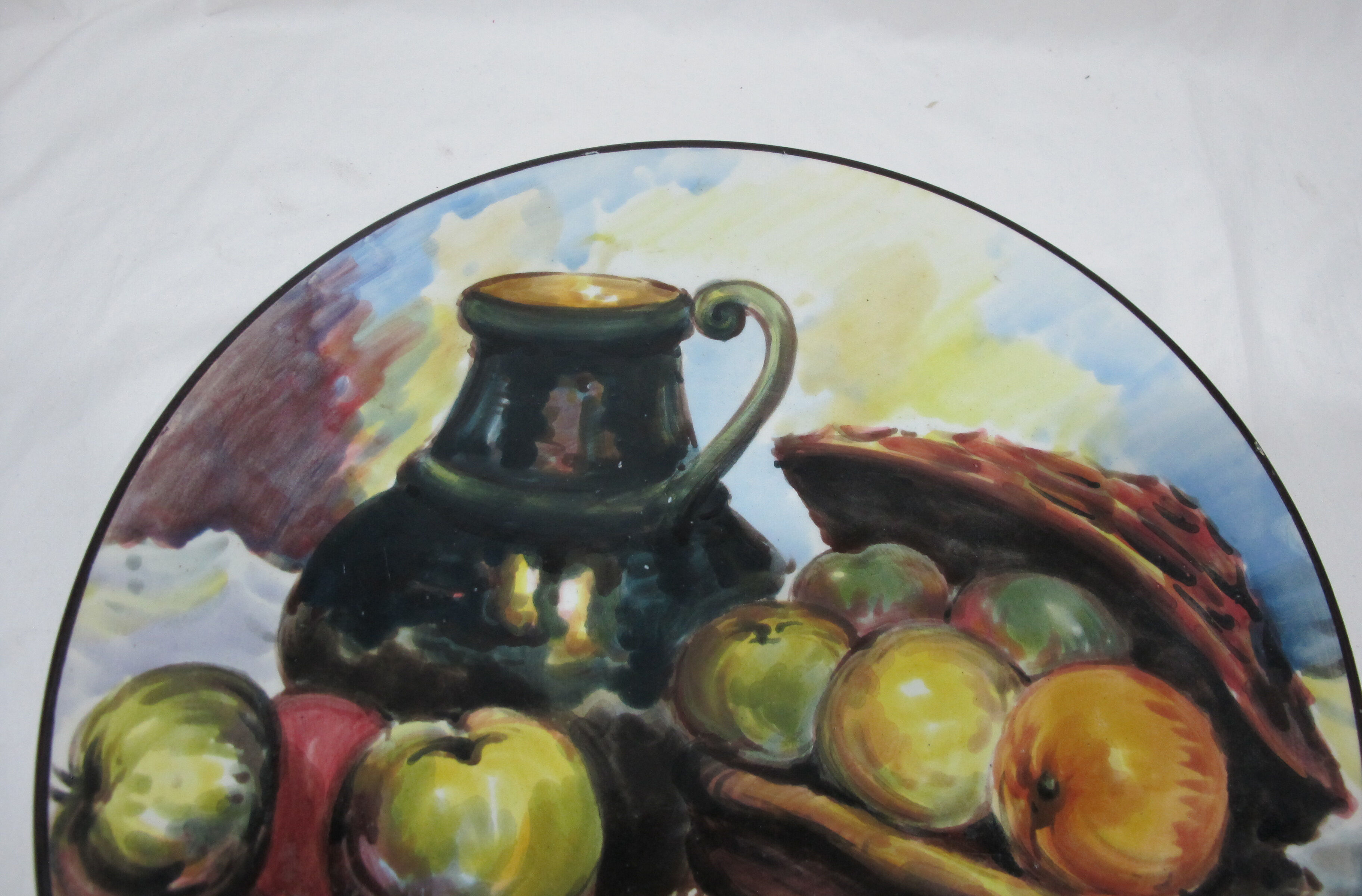 Large ceramic dish earthenware from Spain