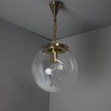 Vintage glass pendant light, Kamenický Šenov, 1970s.