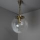 Vintage glass pendant light, Kamenický Šenov, 1970s.
