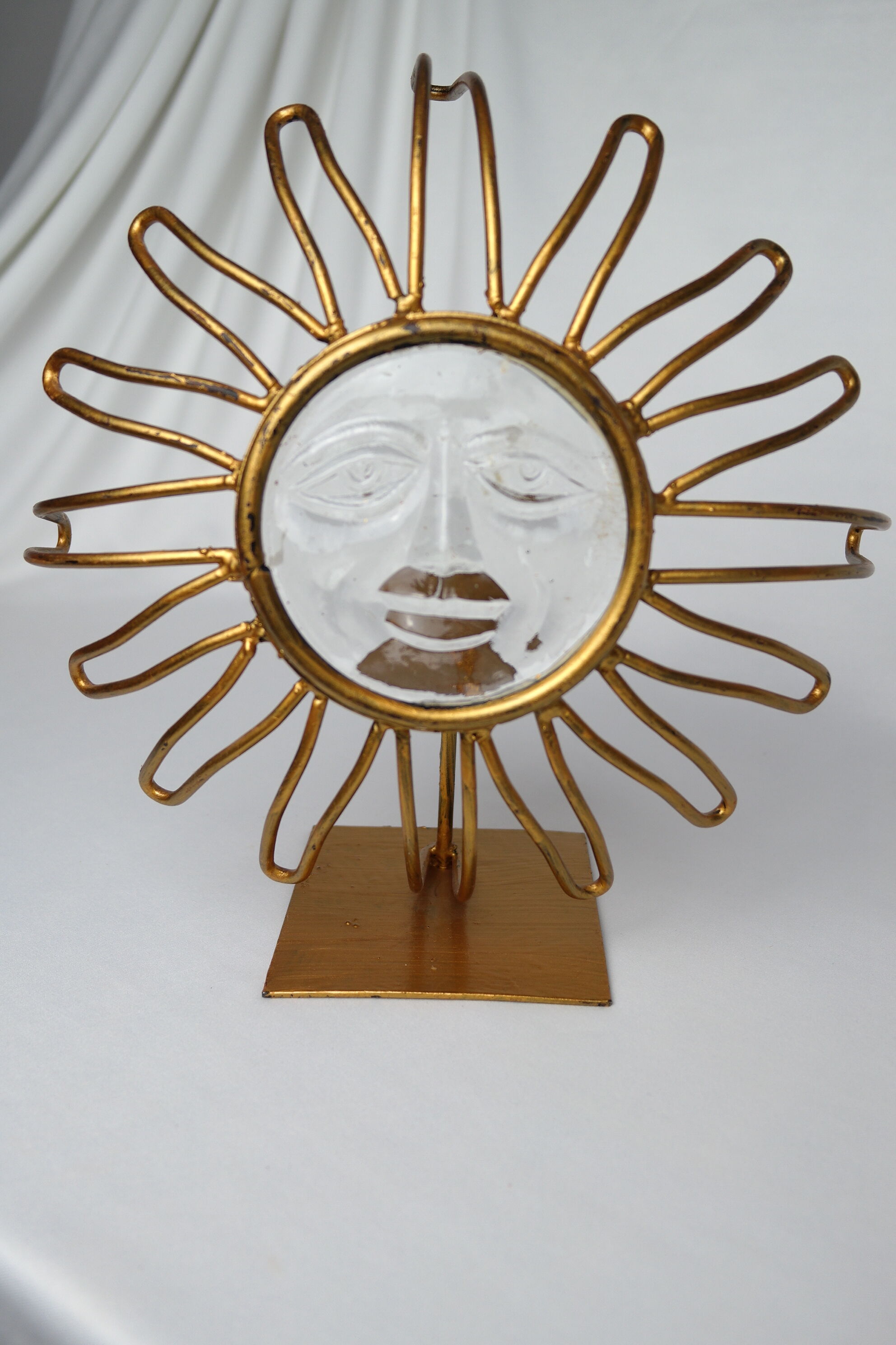 Vintage sun candlestick