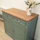 Buffet parisien vert de gris