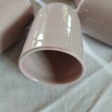 8 signed enamelled ceramic mugs