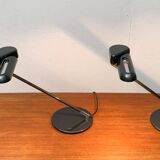 Postmodern Ring A400 table lamps by Bruno Gecchelin for Arteluce, Italy, 1970s, set of 2